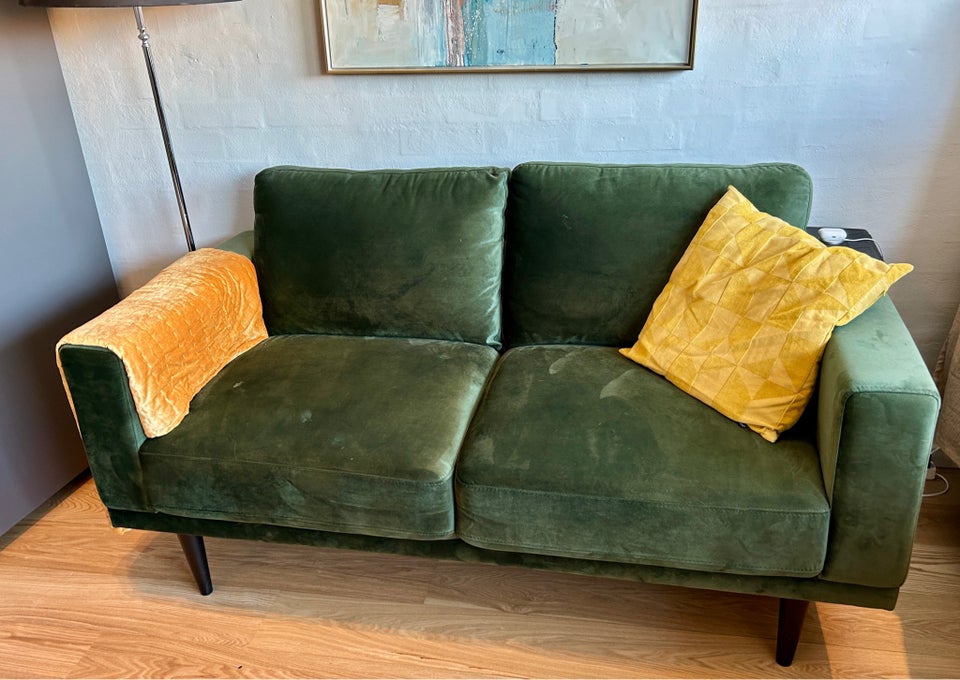 Sofa, velour, 2 pers.