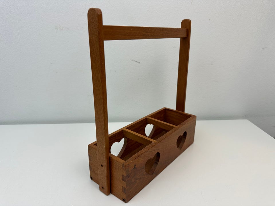 Retro flaskeholder / opsats i teak