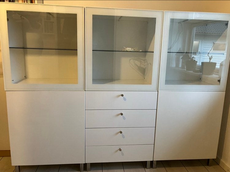 Vitrineskab, IKEA, b: 180 d: 42 h: