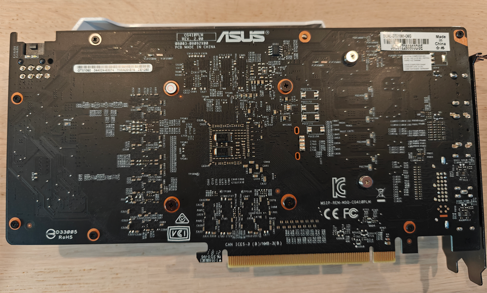 GeForce GTX 1060 Asus, 6 GB RAM, God