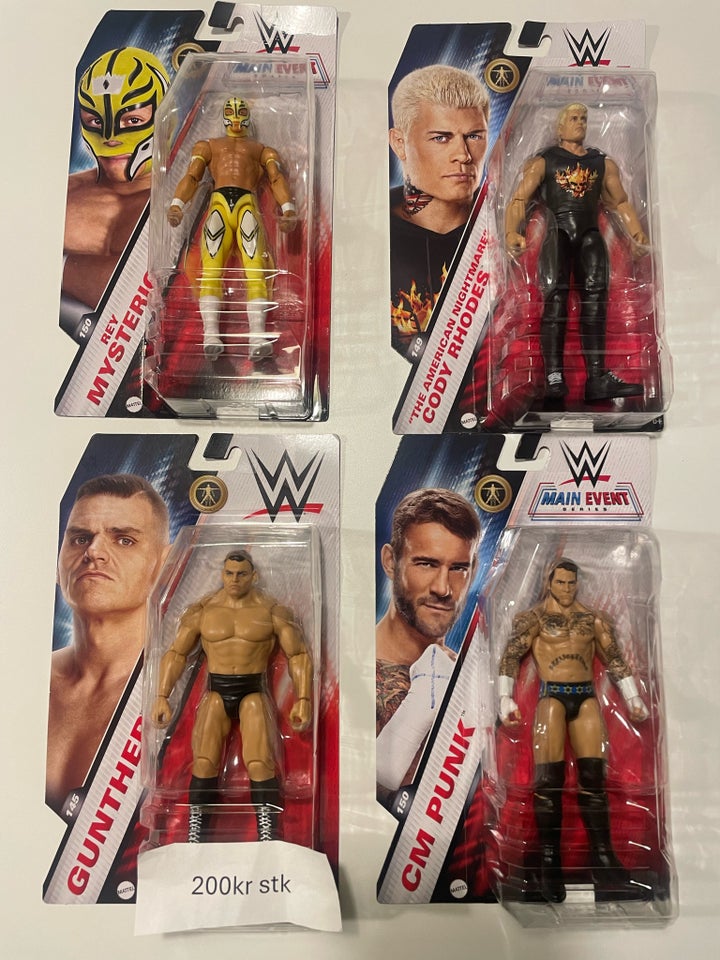 WWE wrestling figurer, Mattel