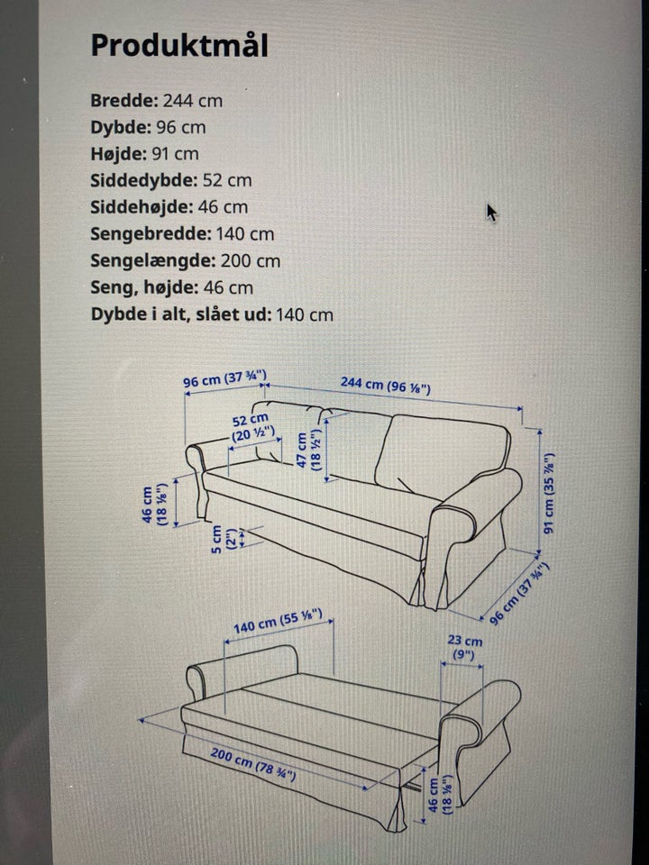 Tilbehør til sofa, andet