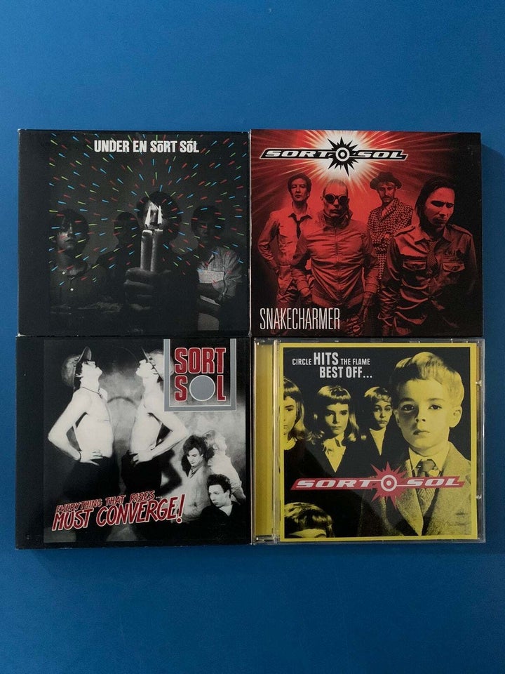 SORT SOL: 4 CD ALBUMS rock