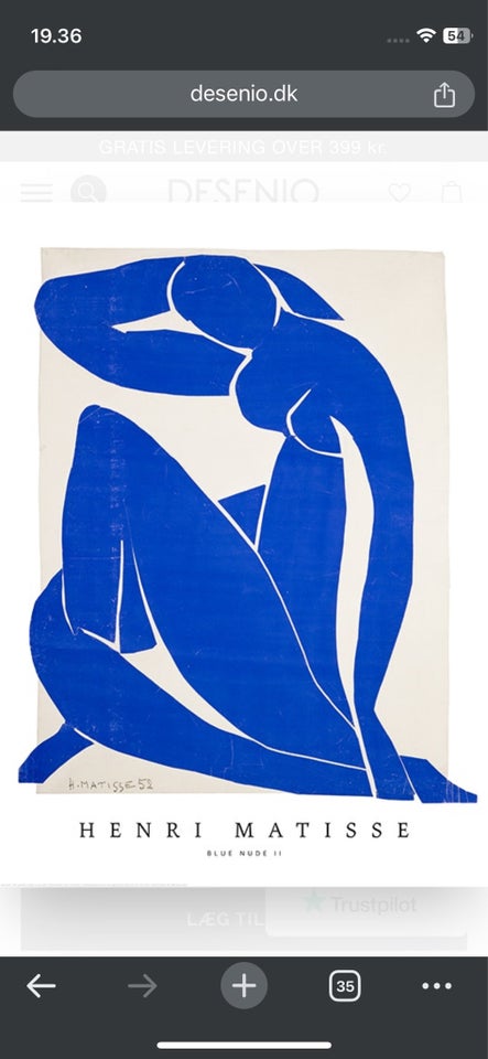 Plakat Henri Matisse b: 70 h: 100