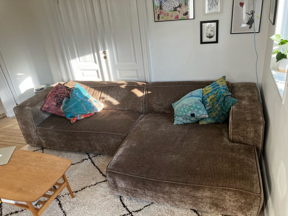 Sofa fløjl 4 pers