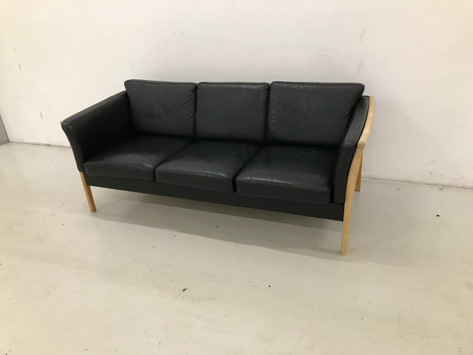 Sofa læder 3 pers