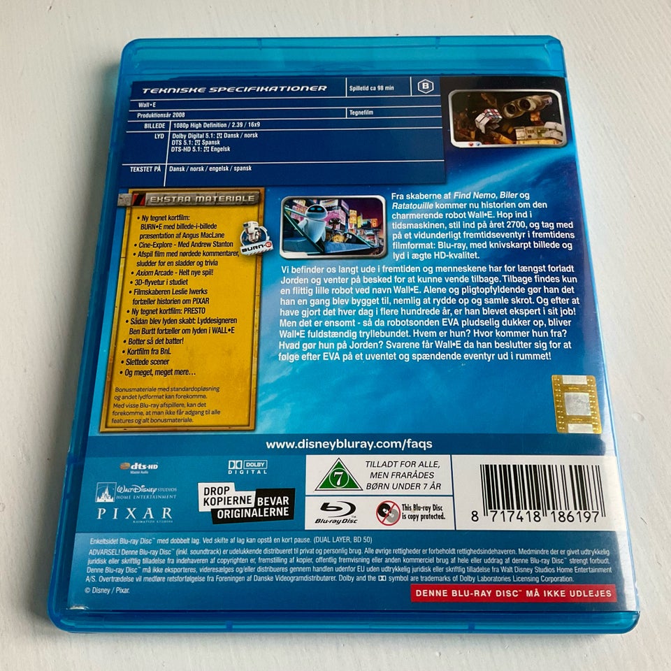 Disney / Pixar: Wall-E, Blu-ray,