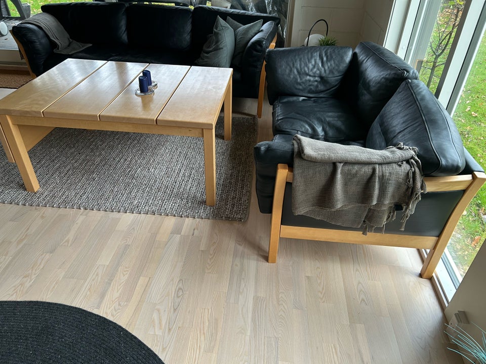 Sofa, læder, 3 pers.