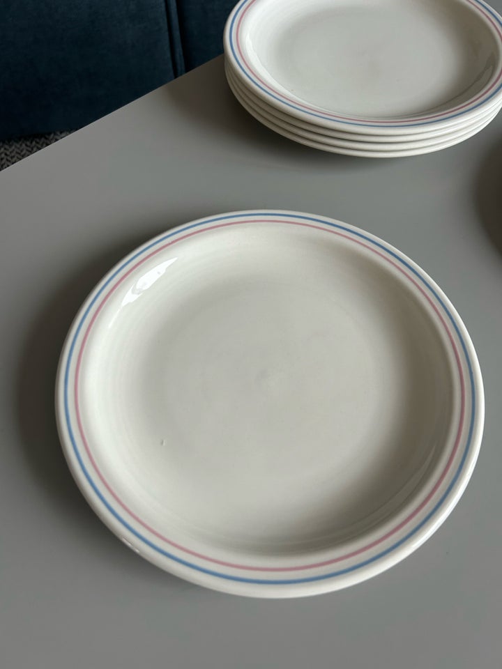 Porcelæn, 6 engelske tallerkner,