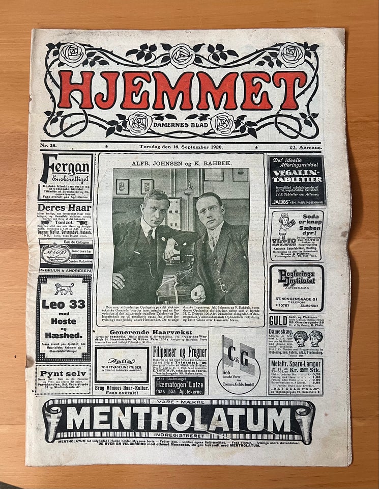 Hjemmet 1920/21, Blad