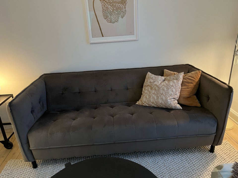 Sofa, velour, 3 pers.