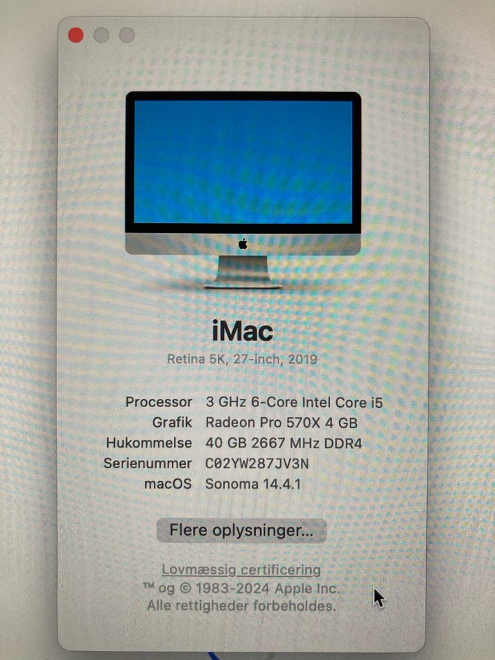 iMac, ‘27 Retina,