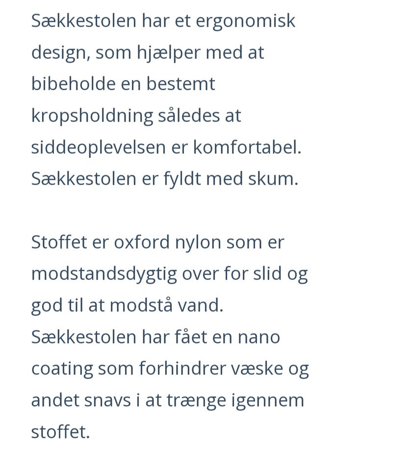 Sækkestol