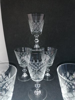 Glas Hvidvins krystalglas