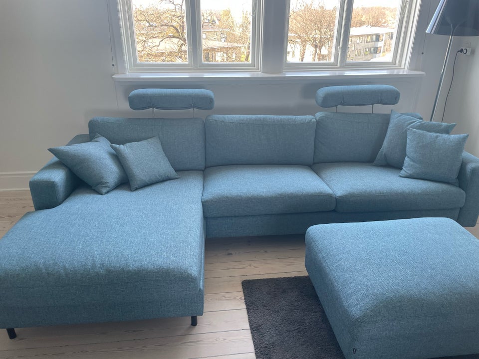 Hjørnesofa stof 3 pers