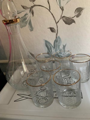 Glas Vandglas og vandflaske Adet