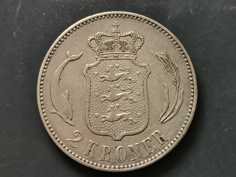 Danmark, mønter, 2 kr