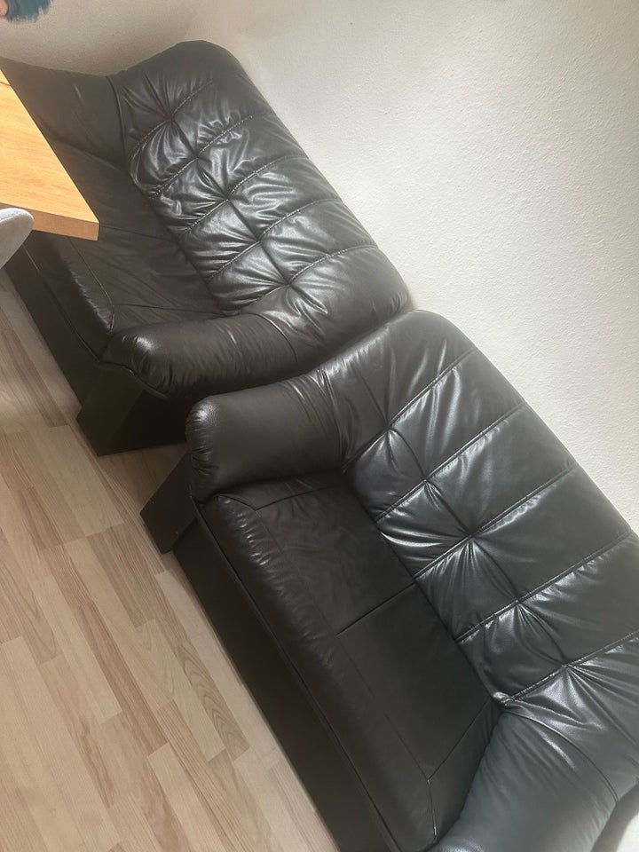 Sofa, læder, 2 pers.