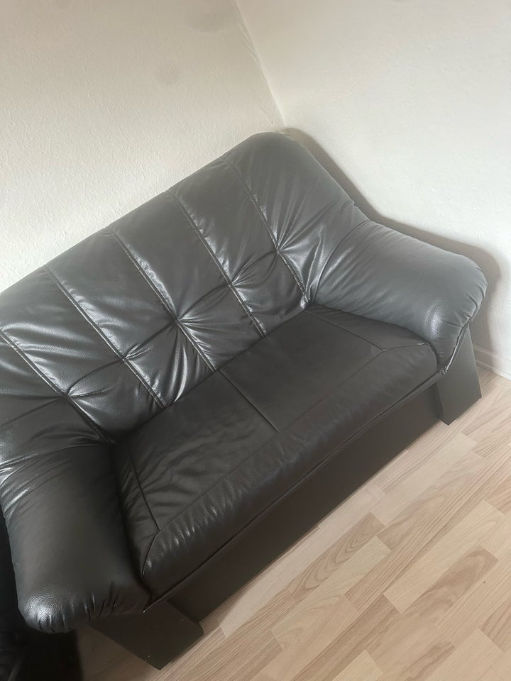 Sofa, læder, 2 pers.