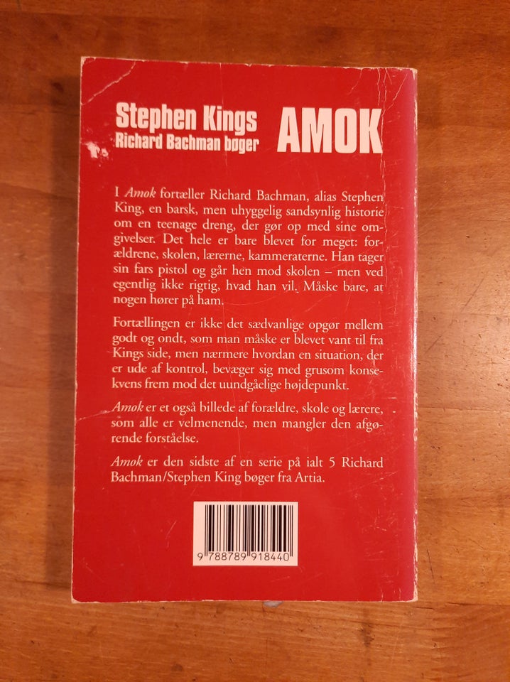 AMOK (1995, 1. oplag), Stephen King