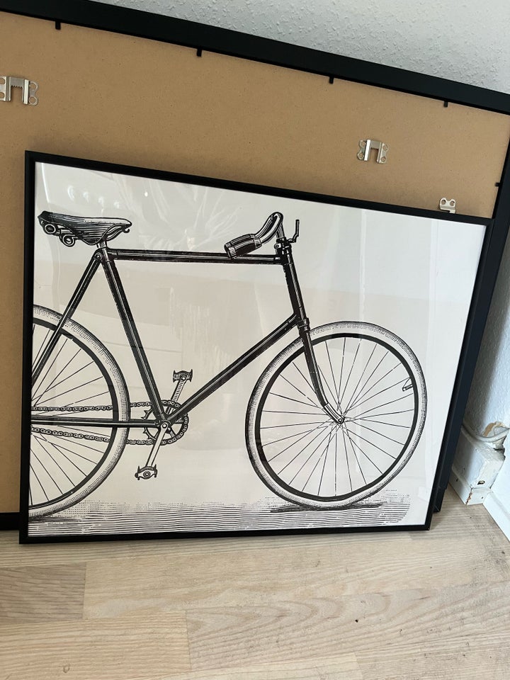 Plakat i ramme  motiv: Cykel