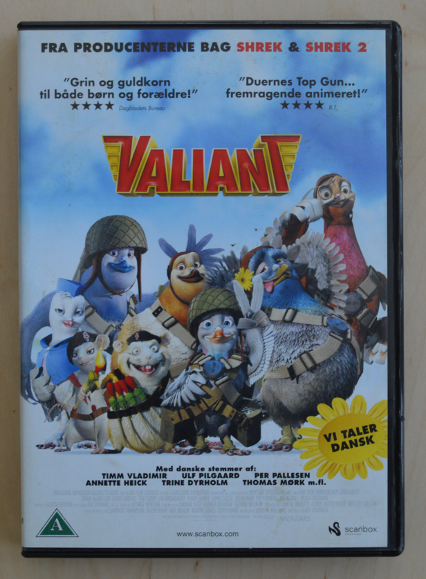 Valiant, DVD, animation