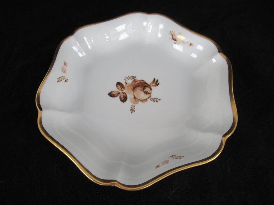 Porcelæn Brun Rose Fad 688/9458