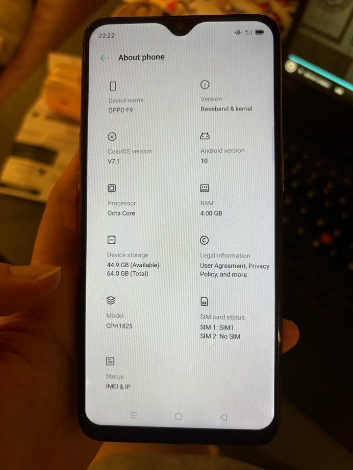 Andet t andet mærke OPPO F9