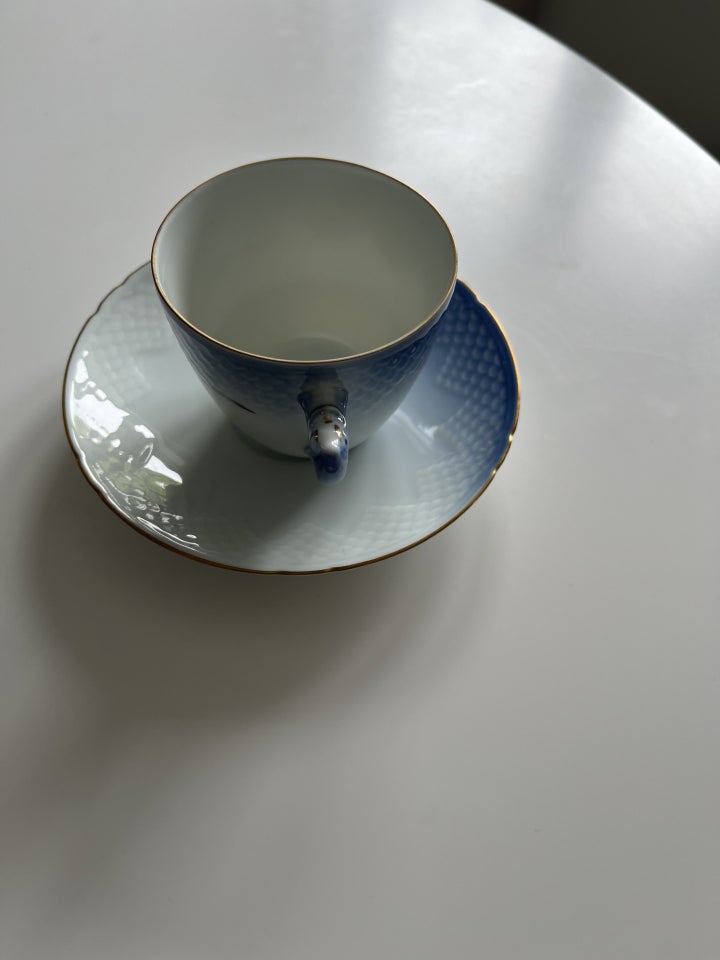 Porcelæn Mågestel Med Guldkant