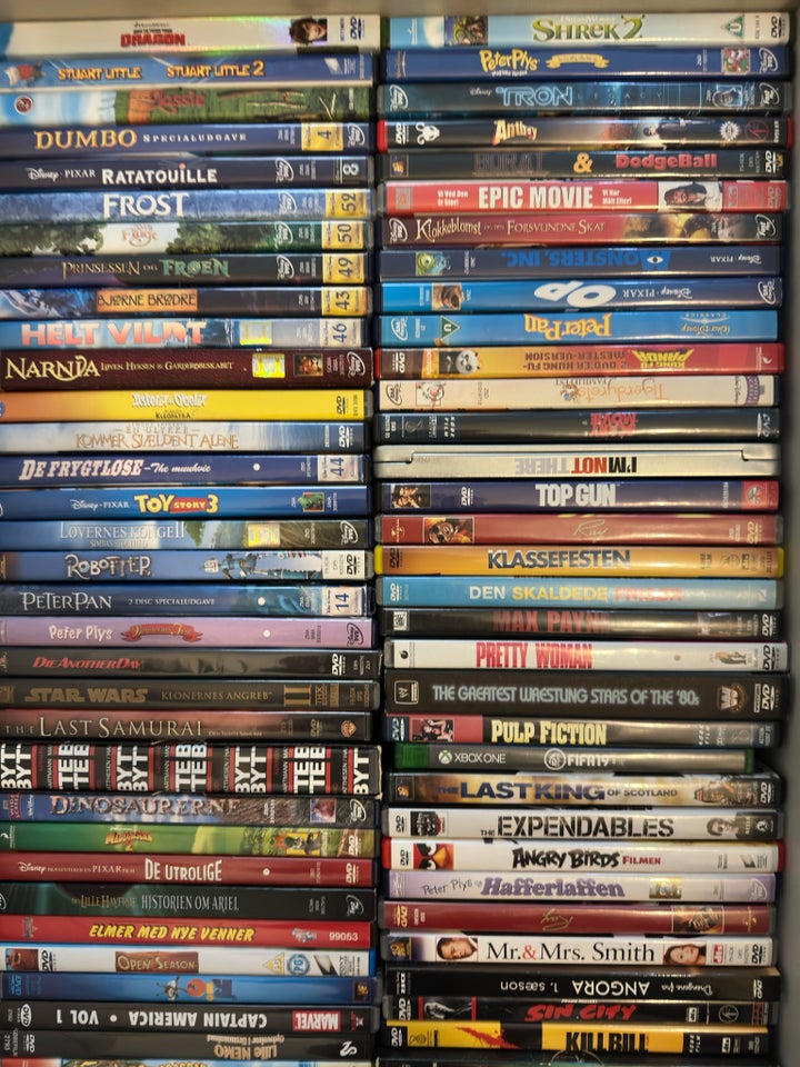 Over 70 Stk DVD Film til gode priser,