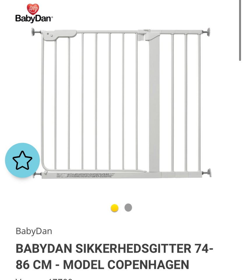 Andet, Babygitter, Danbaby