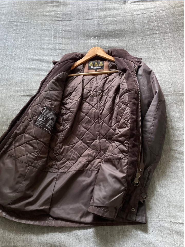 Oilskinsjakke, str. L, Barbour