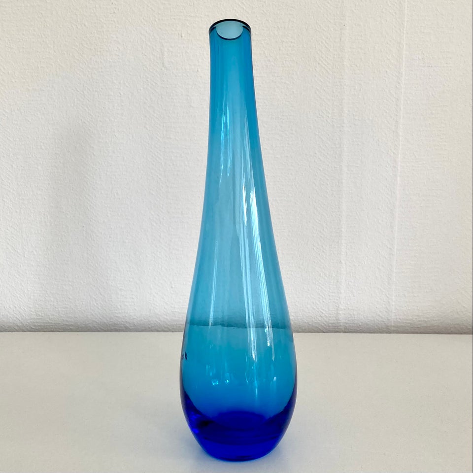 Glas Blå Vase