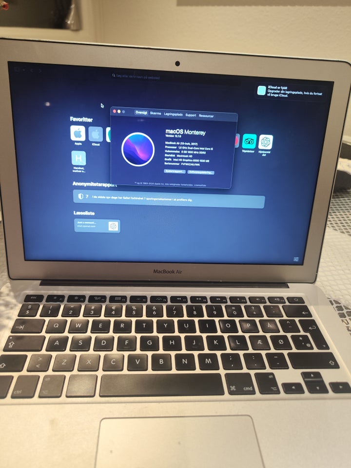 MacBook Air 2017 8 GB ram