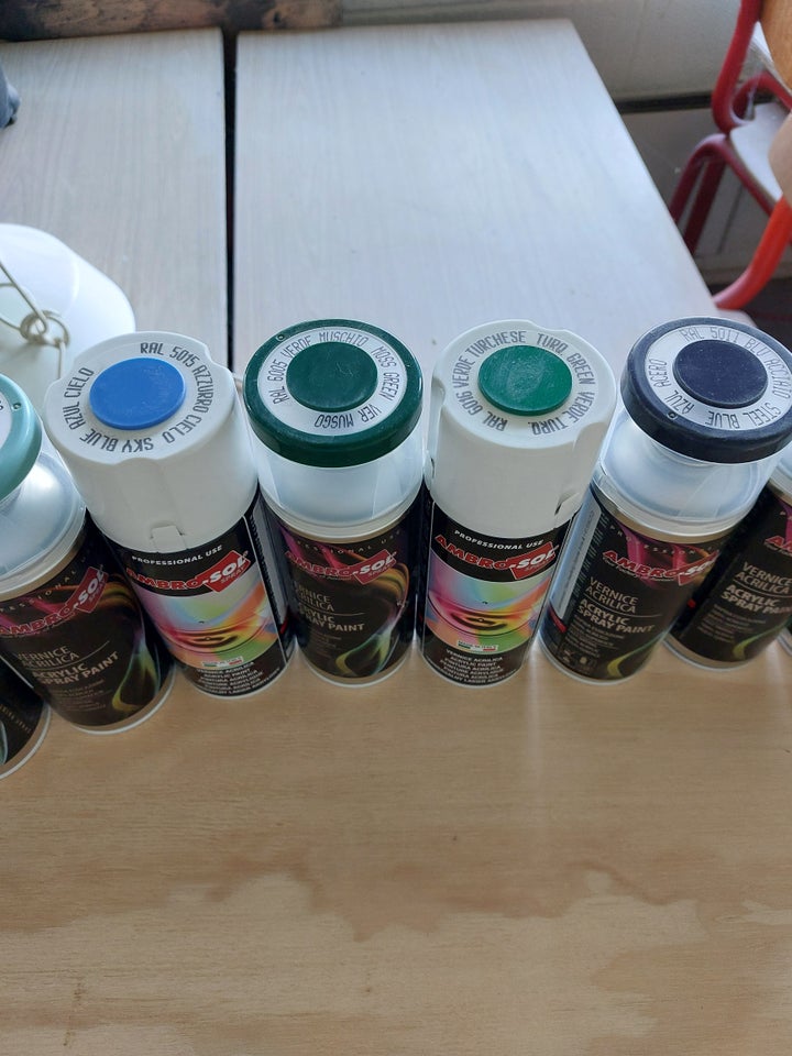 Spraymaling og klarlak 400ml