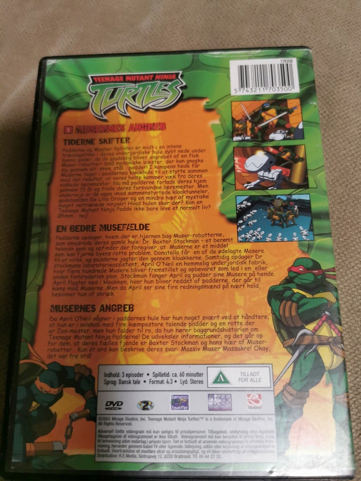 Teenage Mutant Ninja Turtles, DVD,