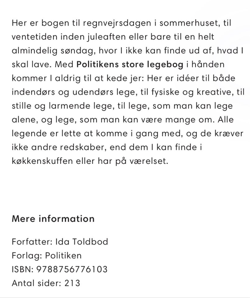 Politikkens store legebog, Ida