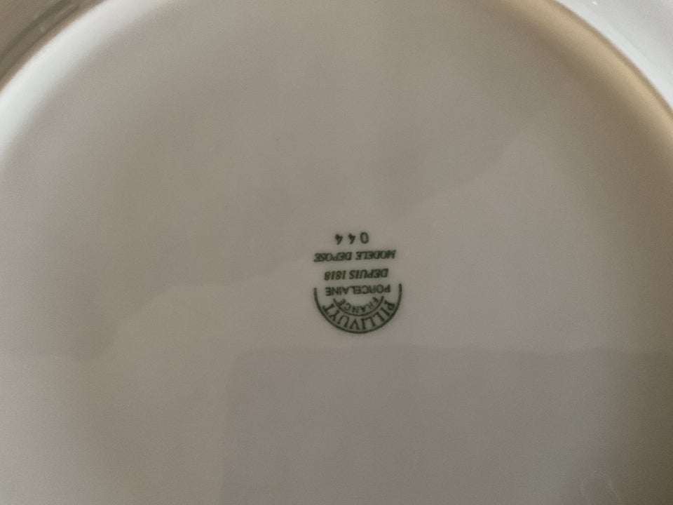 Porcelæn, Frokost tallerken,