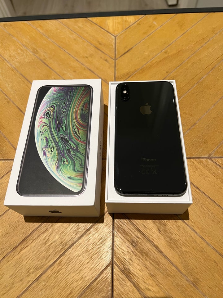 iPhone XS, 64 GB, sort