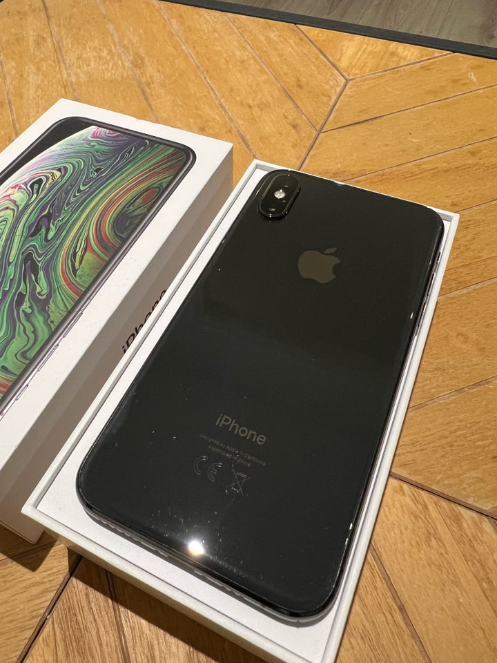 iPhone XS, 64 GB, sort