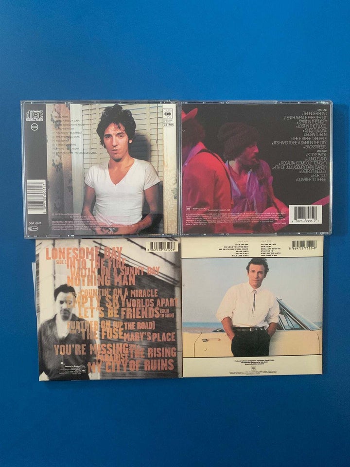 BRUCE SPRINGSTEEN: 4 CD ALBUMS,