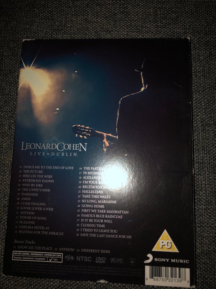 Leonard Cohen live Dublin , DVD,