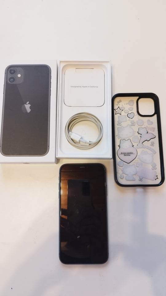 iPhone 11, 64 GB, sort