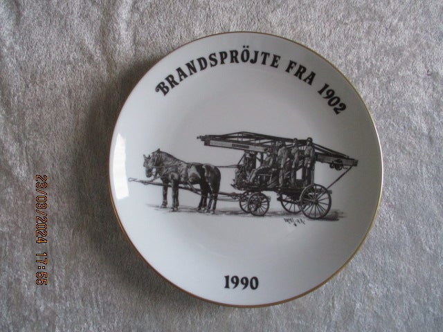 Porcelæn Platter Brandsprøjter