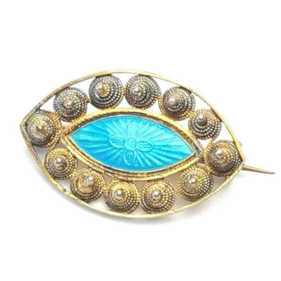 Broche, sølv, Vintage sølv broche