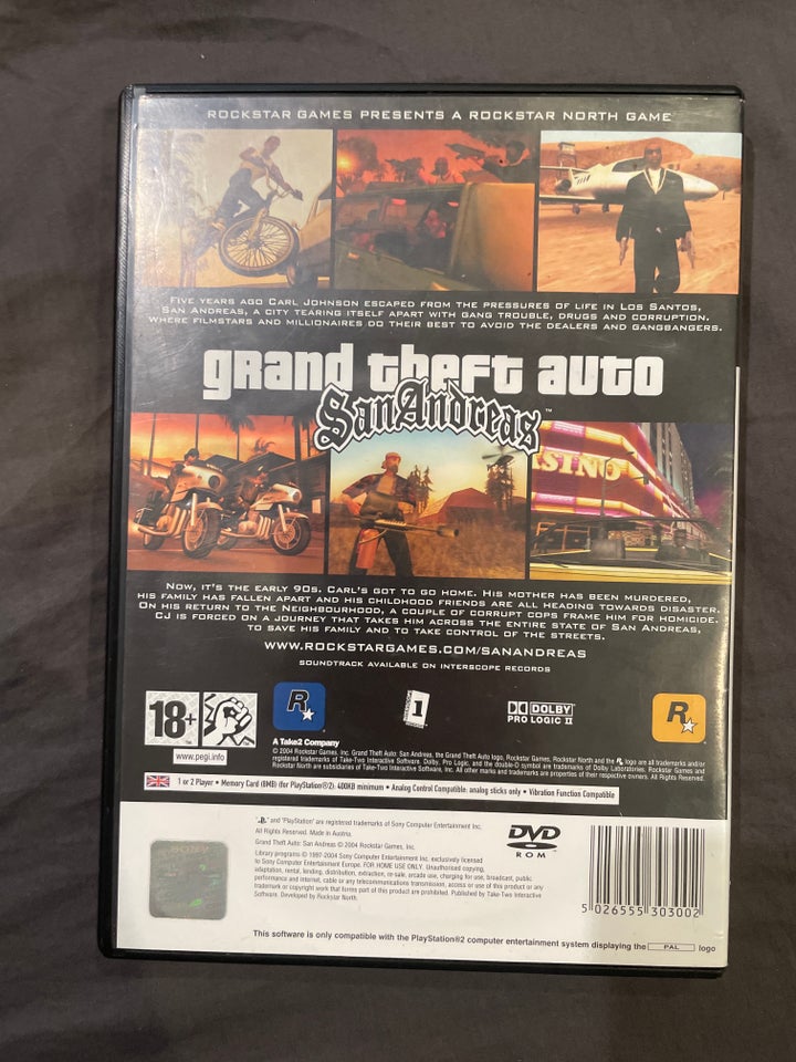 Gta san Andreas  PS2 action