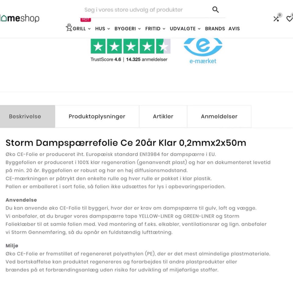 STORM Dampspærrefolie