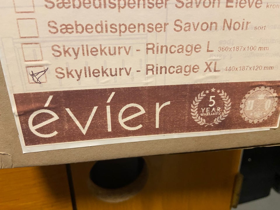 Skyllekurv Evier Stål