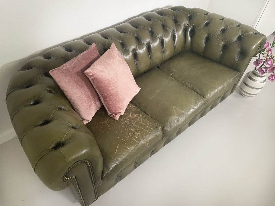 Sofa læder 3 pers