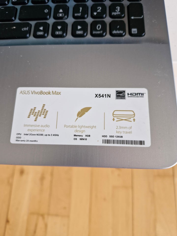 Asus VivoBook Max X541N 24 GHz